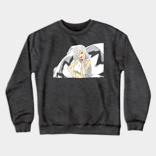 White Spider Girl Lady Shiro Shiraori Wakaba Hiiro Kumo Crewneck Sweatshirt